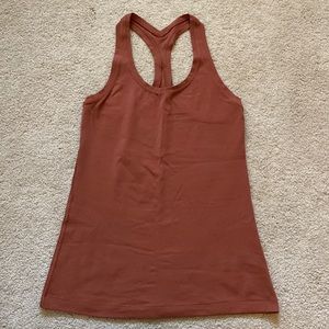 Lululemon Burnt Orange Razorback Tank